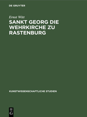 cover image of Sankt Georg die Wehrkirche zu Rastenburg